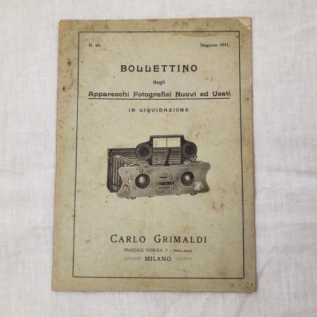 Bollettino apparecchi fotografici nuovi e usati in liquidazione Carlo Grimaldi