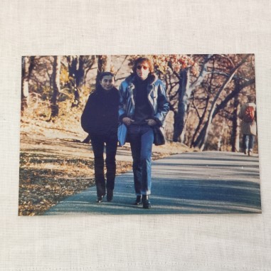 JOHN LENNON e YOKO ONO fotografia originale Central Park 1976