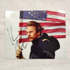 KEVIN COSTNER fotografia dal film Balla coi Lupi con autografo originale