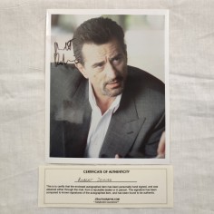ROBERT DE NIRO fotografia con autografo in originale