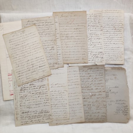 Lettere originali FELICE MATTEUCCI carteggio con Vincenzo Mazzoni