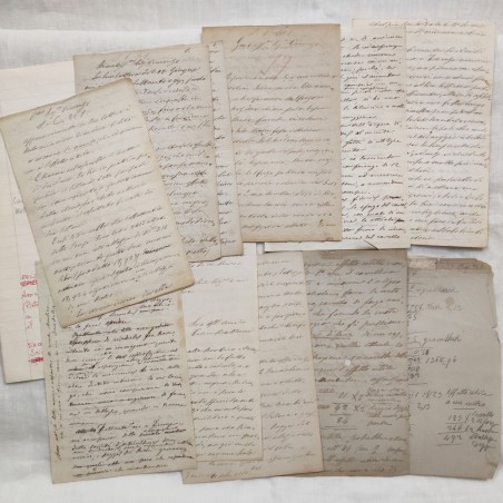 Lettere originali FELICE MATTEUCCI carteggio con Vincenzo Mazzoni