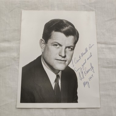 TED KENNEDY foto con dedica originale autografa