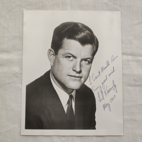 TED KENNEDY foto con dedica originale autografa