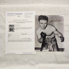 JACK LA MOTTA fotografia con autografo originale COA 2008