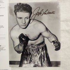 JACK LA MOTTA fotografia con autografo originale COA 2008 2