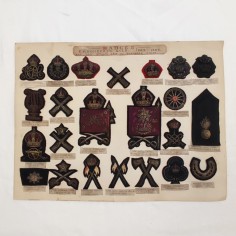 Collezione originali fregi da divisa inglesi 1862-1909