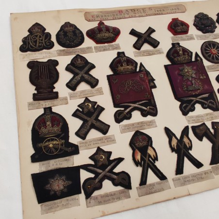 Collezione originali fregi da divisa inglesi 1862-1909