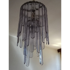 Mazzega Carlo Nason Murano Lampadario + applique in cristallo CASCADE