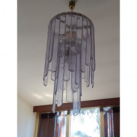 Mazzega Carlo Nason Murano Lampadario + applique in cristallo CASCADE