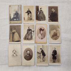 Lotto di 12 fotografie tardo 800 primo 900 personaggi modenesi 2