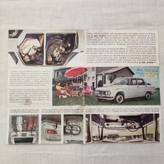 ALFA ROMEO GIULIA 1600 TI piccola brochure 16x8 cm 2