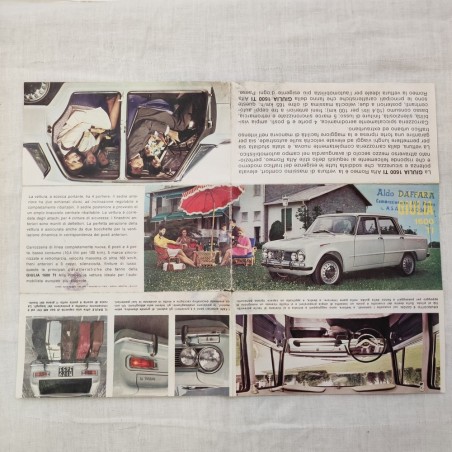 ALFA ROMEO GIULIA 1600 TI piccola brochure 16x8 cm