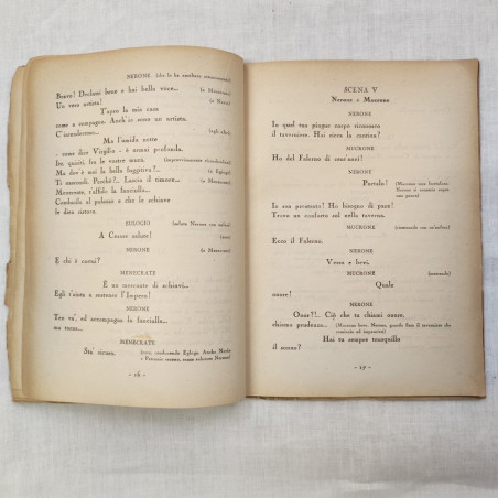 Pietro Mascagni libretto 1° edizione opera Nerone 1935 XIII