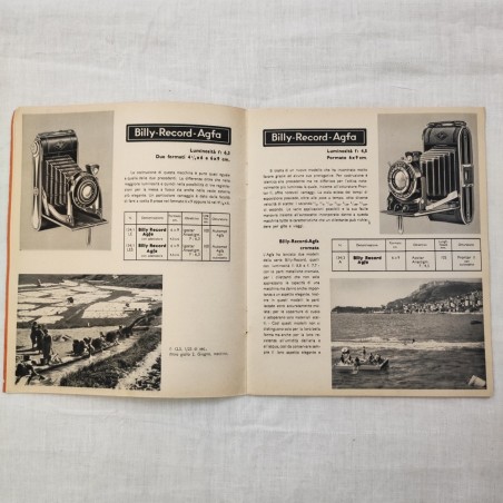 Catalogo macchine fotografiche e prodotti AGFA anno 1937 formato 18x21 cm