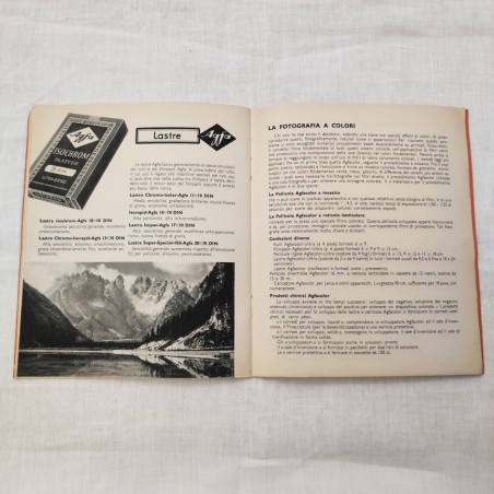 Catalogo macchine fotografiche e prodotti AGFA anno 1937 formato 18x21 cm