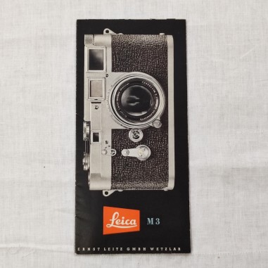 LEICA catalogo brochure macchina fotografica e accessori modello M3
