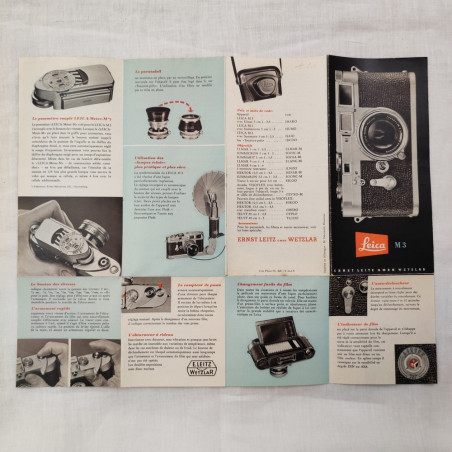 LEICA catalogo brochure macchina fotografica e accessori modello M3