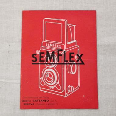 SEMFLEX litino prezzi + mini catalogo macchine fotografiche anno 1952