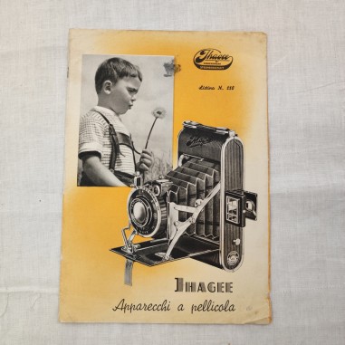 Brochure macchina fotografica JHAGEE Apparecchi a pellicola anno 1940