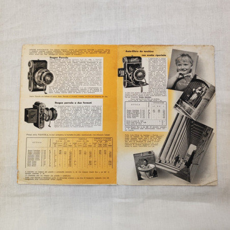 Brochure macchina fotografica JHAGEE Apparecchi a pellicola anno 1940