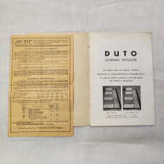 DUTO schermo diffusore, catalogo illustrativo anno 1939 2