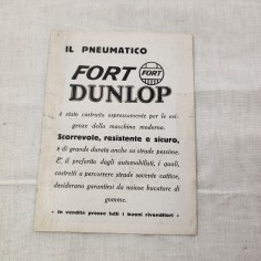 Pneumatici DUNLOP volantino promozionale 10x14 cm 2