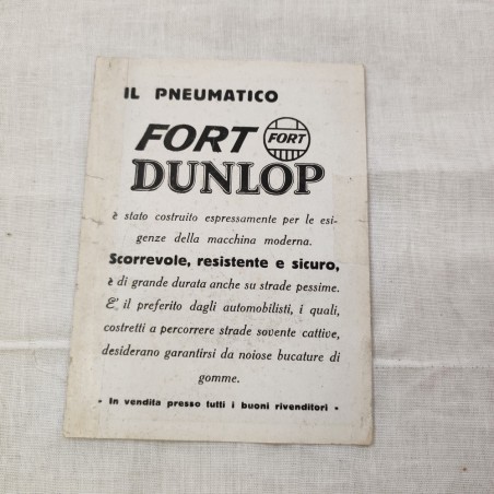 Pneumatici DUNLOP volantino promozionale 10x14 cm