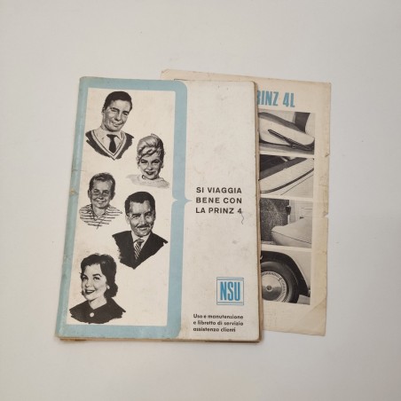 NSU Prinz 4 libretto uso manuenzione 1967 italiano compilato