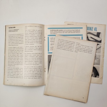 NSU Prinz 4 libretto uso manuenzione 1967 italiano compilato