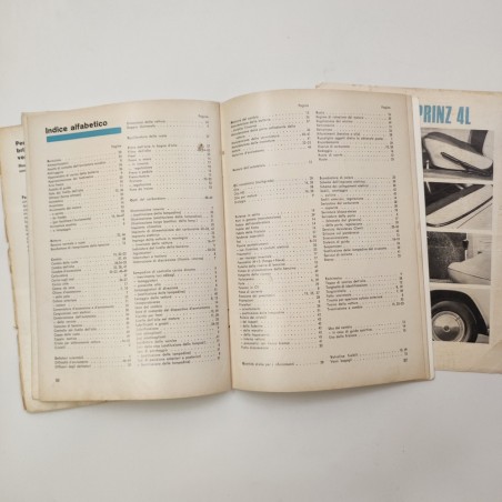 NSU Prinz 4 libretto uso manuenzione 1967 italiano compilato
