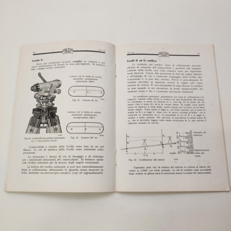 Opuscolo pubblicitario livelli topografici ZEISS anno 1940