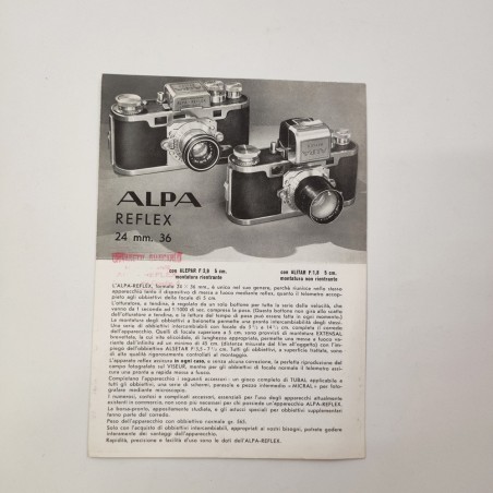 ALPA Reflex 24 mm 36 listino prezzi foocamere e accessori