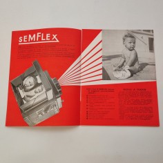SEMFLEX opuscolo catalogo fotocamere e listino prezzi 1952 2