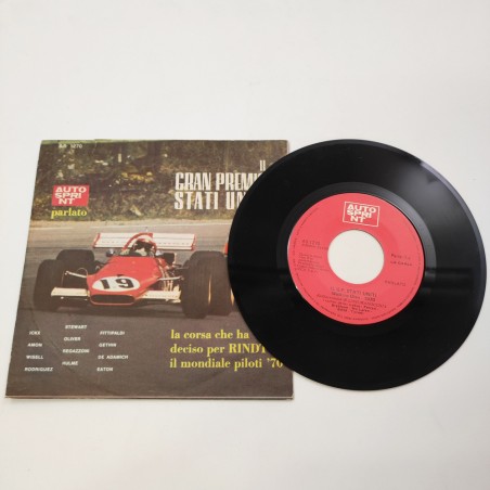 Autosprint disco vinile 45° Il Gran Premio degli Stati Uniti buono
