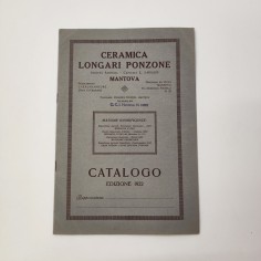 Catalogo produzione ceramiche Longari Ponzone Mantova 1922