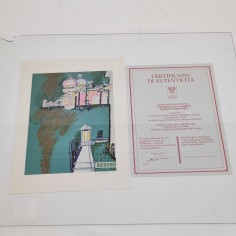 Quadro olio su tela Cosimo Nardulli con cornice e certificato