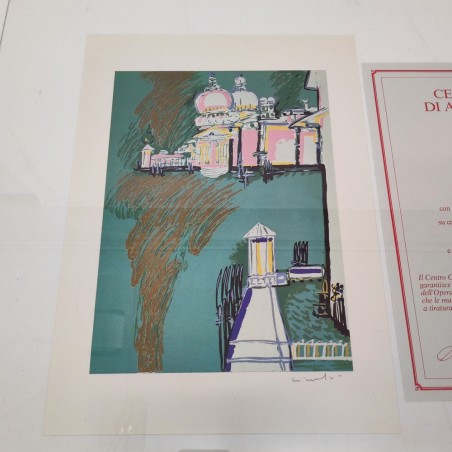 Fotolitografia Remo Brindisi San Marco 1982 - 35x25 cm