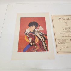 Fotolitografia Remo Brindisi Pastorale 1972 - 35x25 cm 2