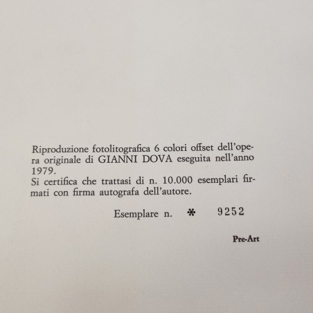 Riproduzione fotolitografica Gianni Dova 35x25 cm