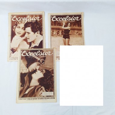 Lotto di 3 riviste EXCELSIOR anno III 1928