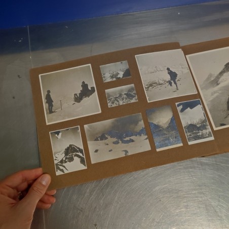 Vecchio album fotografie primi del 900 paesaggi montani Alpi piemontesi