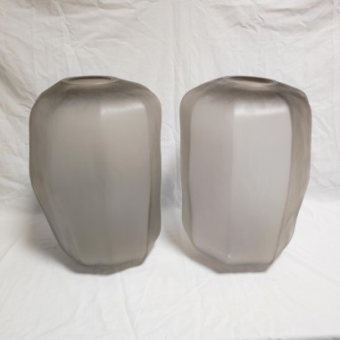 Light & living coppia vasi di Pacengo forma irregolare grigio cenere