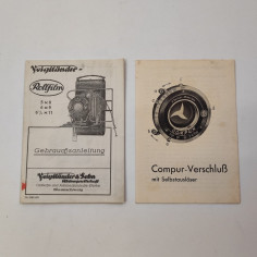 Voigtlander libretto istruzioni uso macchina fotografica Rollfilm in tedesco