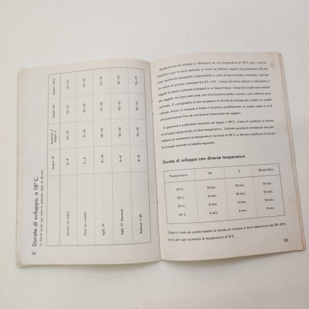 Libretto pellicole per macchine fotografiche AGFA - 48 pagine italiano