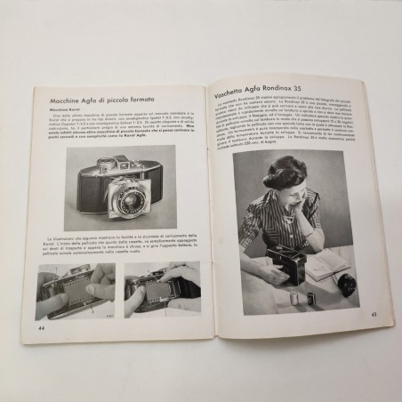 Libretto pellicole per macchine fotografiche AGFA - 48 pagine italiano
