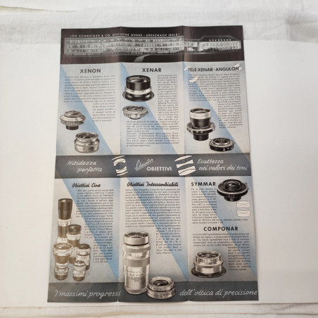 Libretto brochure obiettivi Schneider anno 1952