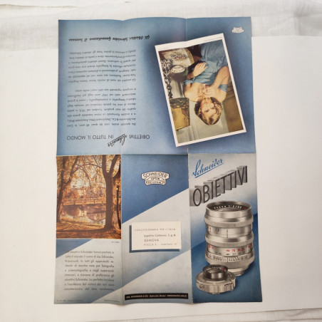 Libretto brochure obiettivi Schneider anno 1952