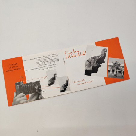 Brochure pubblicitaria macchine fotografiche Welta anno 1935
