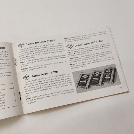 AGFA catalogo dilettanti 1968 - 40 pagine, testi in italiano
